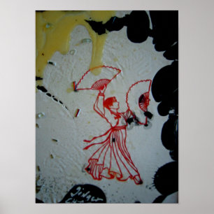 Poster "Danseuse éventail 2"