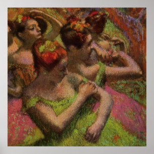 Poster Danseuses ajustant leurs robes (Edgar Degas)