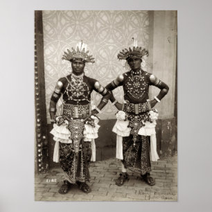 Poster Danseuses du diable d'Asie, Exposition universelle