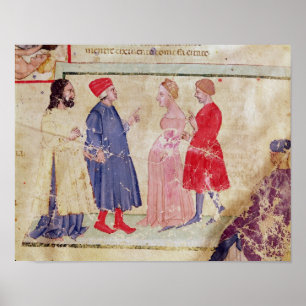 Poster Dante et Virgil avec Francesca DA Rimini