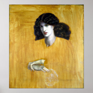 Poster Dante Gabriel Rossetti La Donna Della Finestra