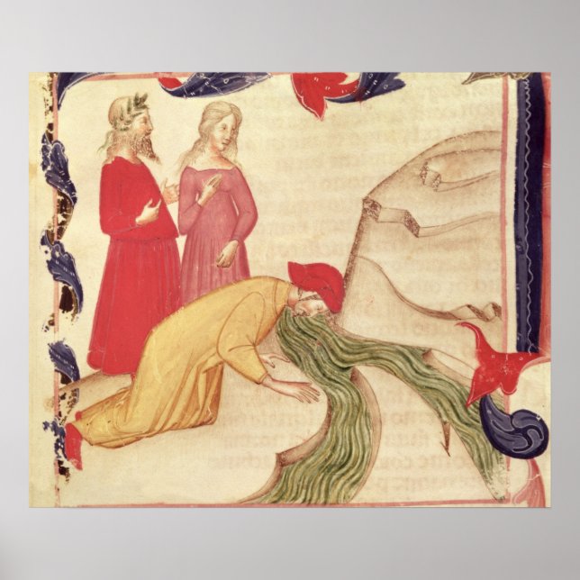 Poster Dante se purifiant avant d'entrer (Devant)