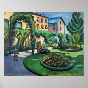Poster d'août Macke Gartenbild