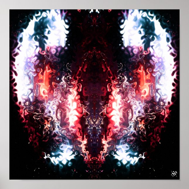 Poster Dark angel v2 - pareidolia motif (Devant)