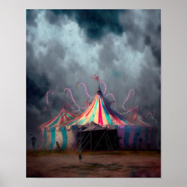Poster DARK CIRCUS 1 imaginaire illustration (Devant)