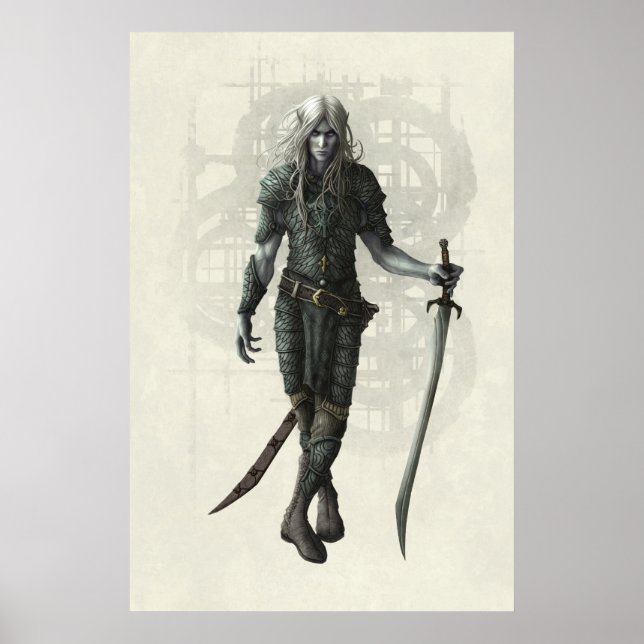 Poster DARK ELF par Kerem Beyit (Devant)