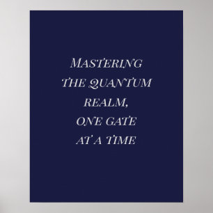 Poster Dark Indigo Silver Playfair Quantum Art