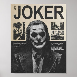 Poster Dark Joker - Gritty Urban Clown Art