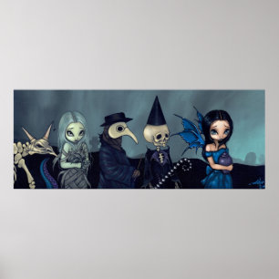 Poster Dark Procession ART IMPRIMER imaginaire funéraire