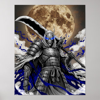 Poster Dark Samurai Demon Warrior