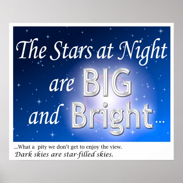 Poster Dark Sky Advocacy - Starry Skies (Devant)