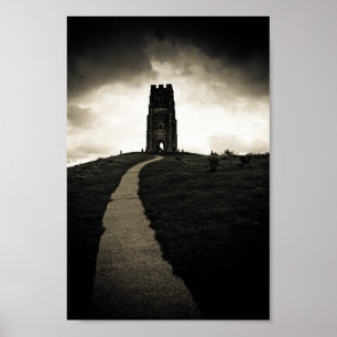 Poster Dark Tor - Iconic Glastonbury 6x10 Archival