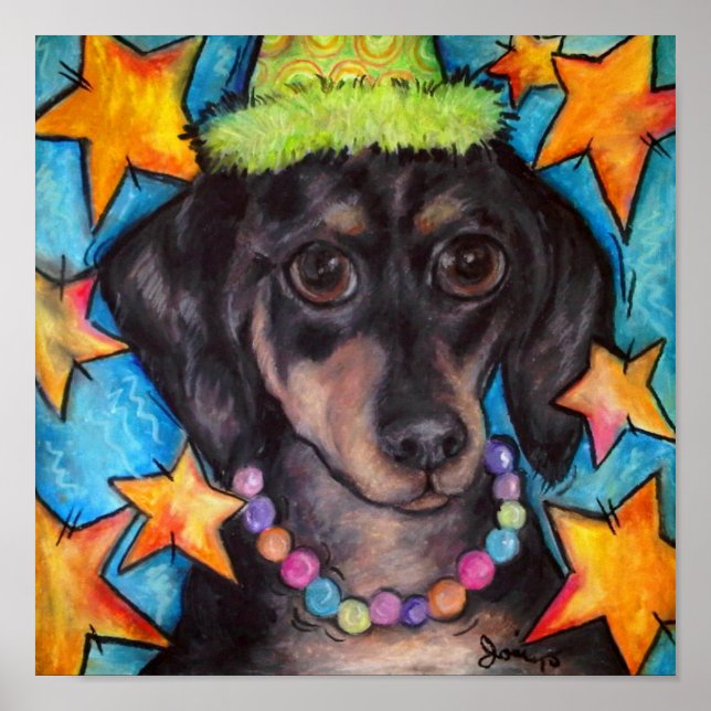 Poster Darling Dachshund (Devant)