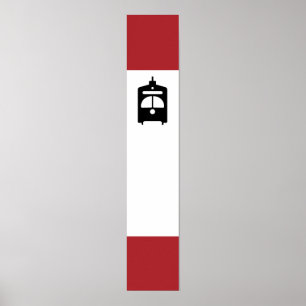 Poster d'arrêt de tramway TTC