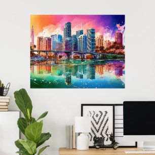 Poster d'art Abstrait de Miami