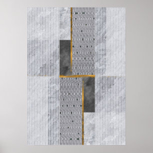Poster d'art Abstrait géométrique Motif mural