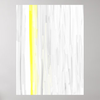 Poster d'art Abstrait gris et jaune