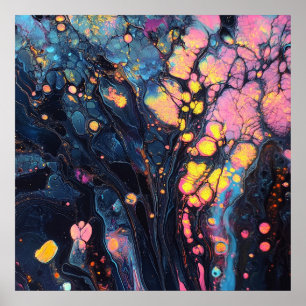 Poster d'art Abstrait Iridescente