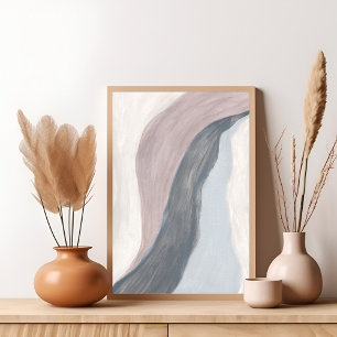 Poster d'art abstrait moderne neutre