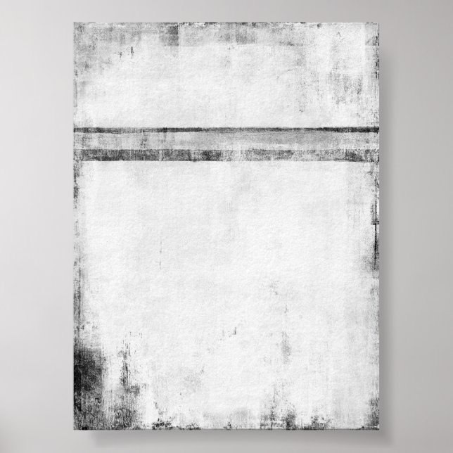 Poster d'art Abstrait noir et blanc 'Galaxy' (Devant)