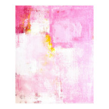 Poster d'art Abstrait rose 'Code sucre' Imprimer