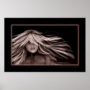 Poster d'art Alpha 3D CGI