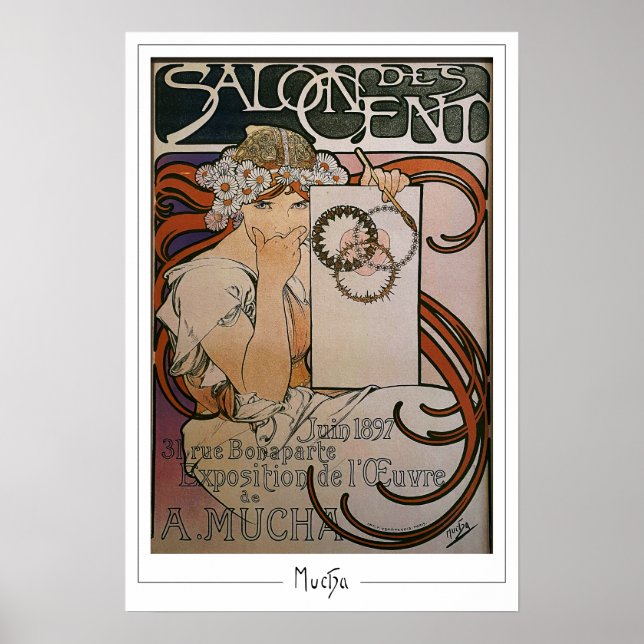 Poster d'art Alphonse Mucha Zedign #93 (Devant)