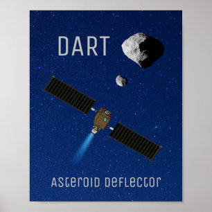Poster DART Astéroïde Déflecteur Spacecraft