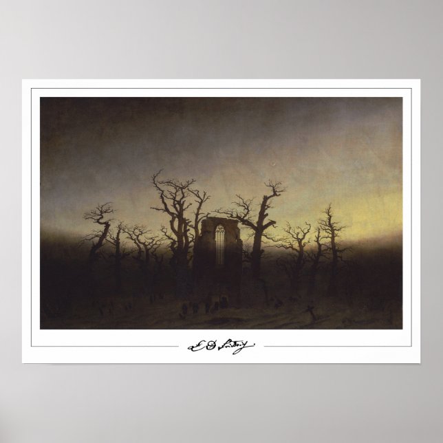 Poster d'art Caspar David Friedrich Zedign #18 (Devant)