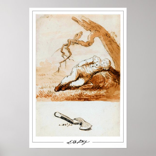 Poster d'art Caspar David Friedrich Zedign #201 (Devant)