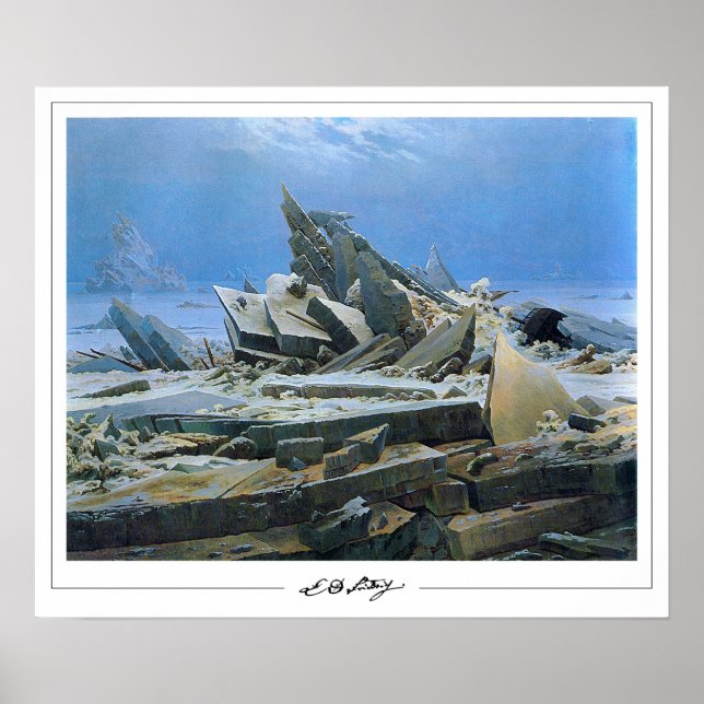 Poster d'art Caspar David Friedrich Zedign #24 (Devant)