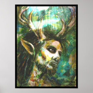 Poster d'art celtique Cernunnos