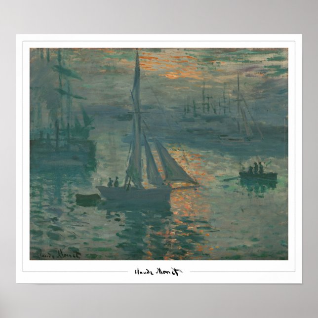 Poster d'art Claude Monet Zedign #36-2 (Devant)