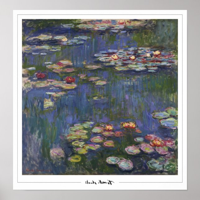 Poster d'art Claude Monet Zedign #40-2 (Devant)