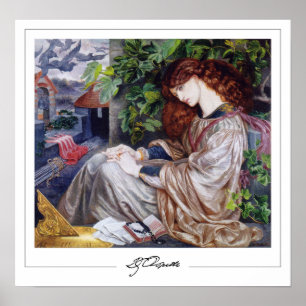 Poster d'art Dante Gabriel Rossetti Zedign #1
