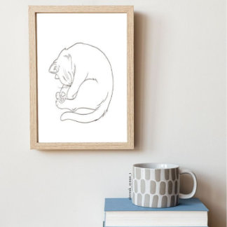 Poster d'art de Cat Line