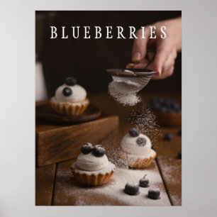 Poster d'art de cuisine Blueberries