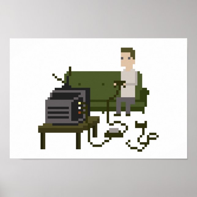 Poster d'art de Gamer Pixel (Devant)