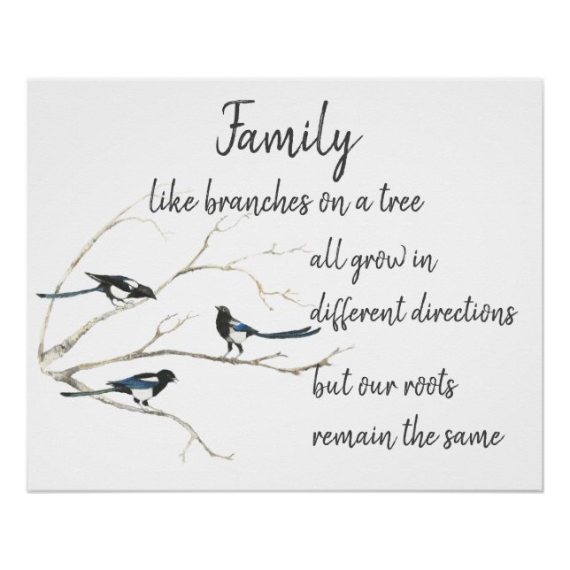 Poster d'art de la citation de famille Inspiration (Devant)