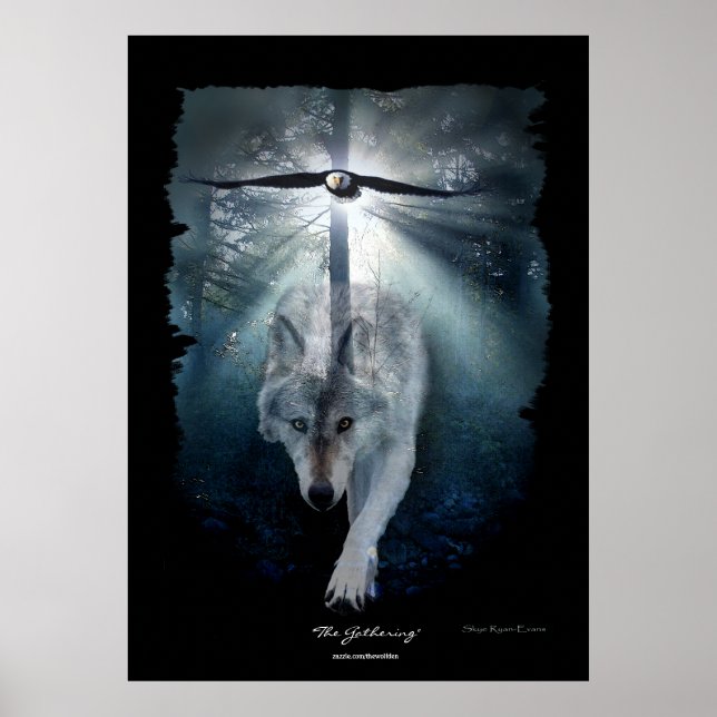 Poster d'art de la collecte de la faune de Wolf &  (Devant)