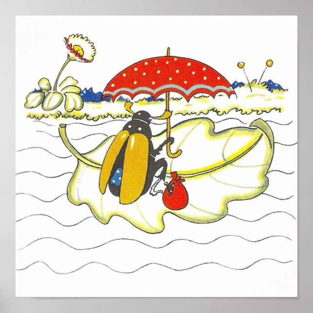 Poster d'art de la crèche vintage pour enfants (Devant)