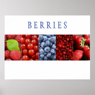 Poster d'art de la cuisine Berries