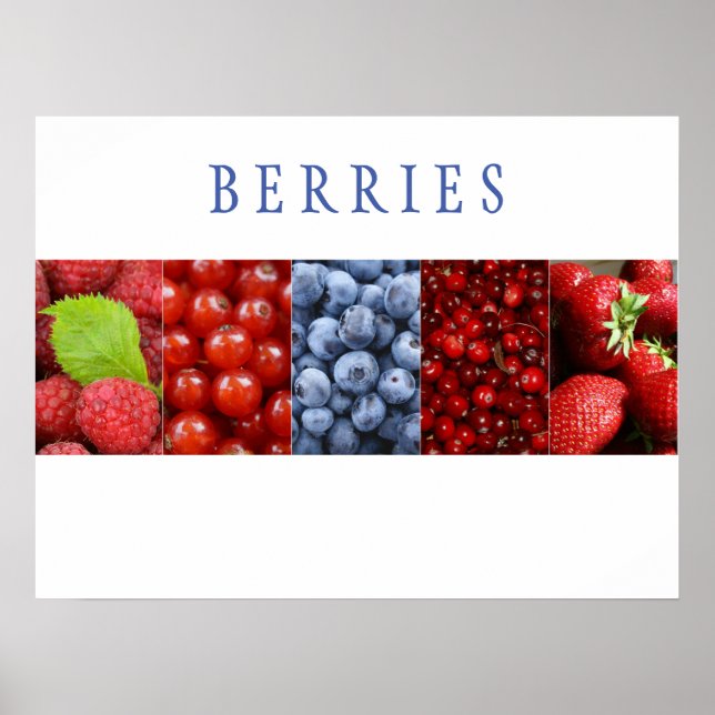 Poster d'art de la cuisine Berries (Devant)