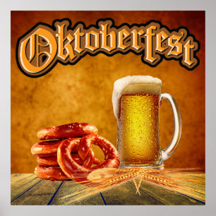 Poster d'art de la fête de la bière