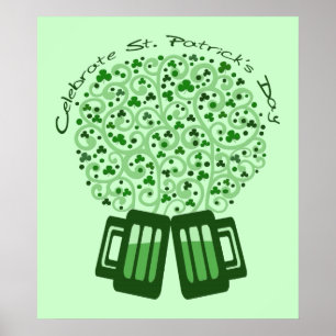 Poster d'art de la fête de la Saint-Patrick Imprim