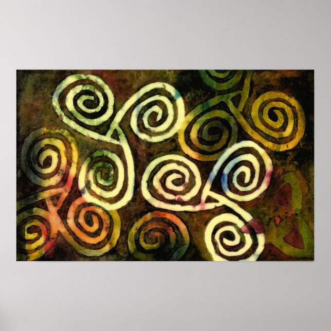 Poster d'art de la grotte néolithique (Devant)