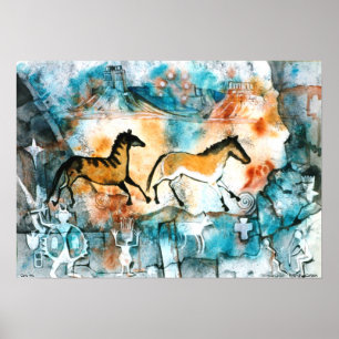 Poster d'art de la grotte PMACarlson