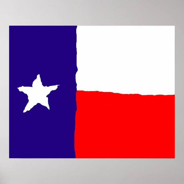 Poster d'Art de la Pop du Texas - American States  (Devant)