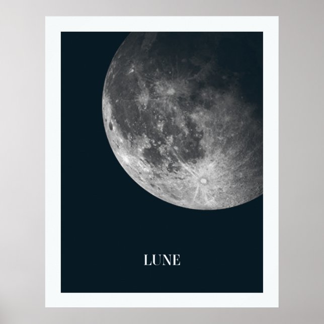 Poster d'art de la salle pour enfants Lune noire e (Devant)