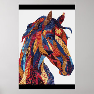 Poster d'art de l'aquarelle de Cheval Lover